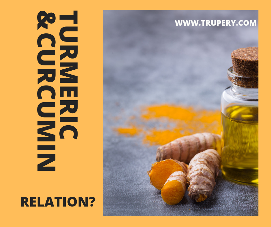 What is the relation between Turmeric  and Curcumin?